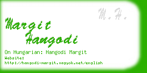 margit hangodi business card